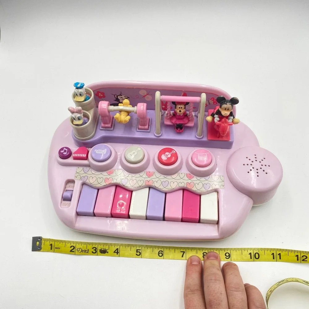 Disney Mickey Mouse and Friends Musical Piano Toy Pink Purple Playground Video